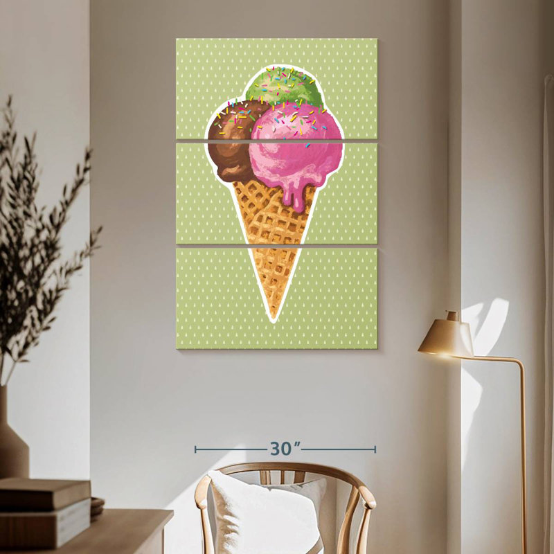 Yarlin Yummy Ice Cream, 65" H x 42" W