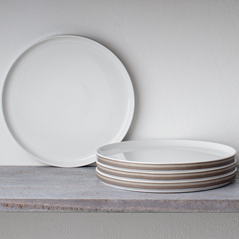 Noritake ColorStax Ombre Stax Dinner Plates, 9-3/4", Umber