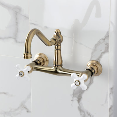 Robinet de salle de bain mural 2 trous Kingston