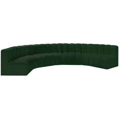 Hisa Upholstered Curved Sectional Reversible