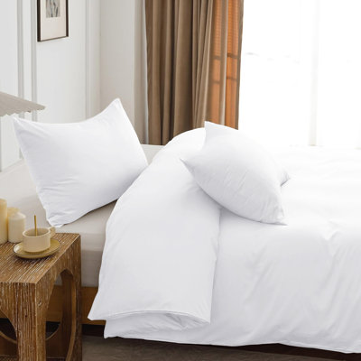 Nitzy Super Soft Reversible Plain Duvet Cover with Pillowcases