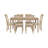 Telscombe 6 - Person Four Leg Dining Set-258894163-258894160