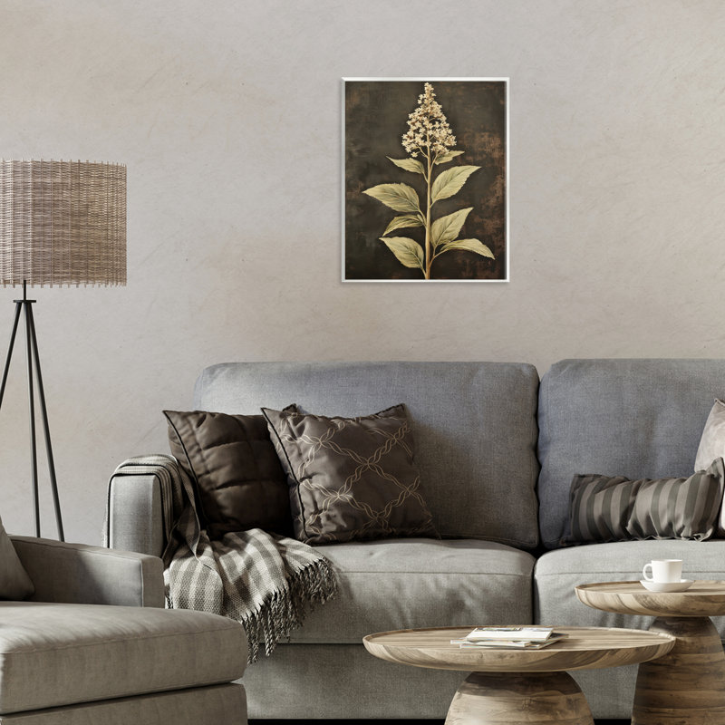 Plaque murale «Weathered Flower Portrait» par Petal Prints Design
