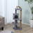 41" Cat Tree Tower with Condo, Scratching Posts, Hanging Ball, Grey