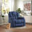Microfiber/Microsuede and Wood Frame Power Lift Recliner with Heated Massage -1921244519