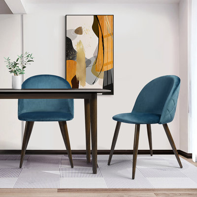 Abel 46cm H Velvet Upholstered Side Chair