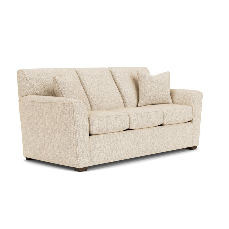 Canapé à accoudoirs évasés 78 ", Polypropylène beige / oléfine