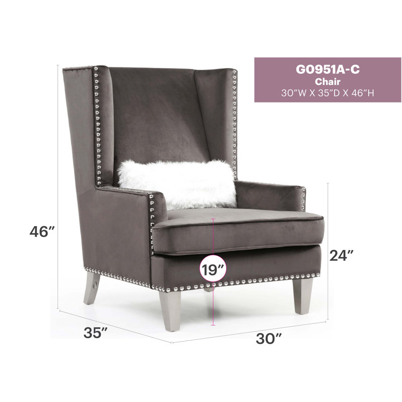 Fauteuil Elegant, Gris foncé