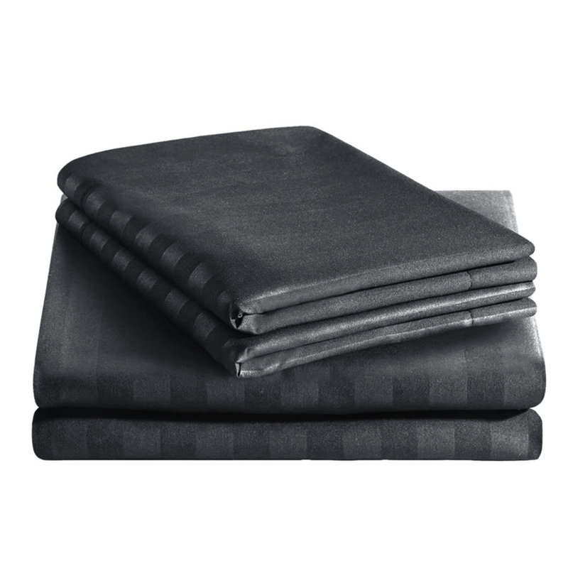 Luxurious 3-Piece Ultra Soft Stripe Duvet Cover Set with Pillowcases, Single Duvet Cover Set + 1 Standard Pillowcase