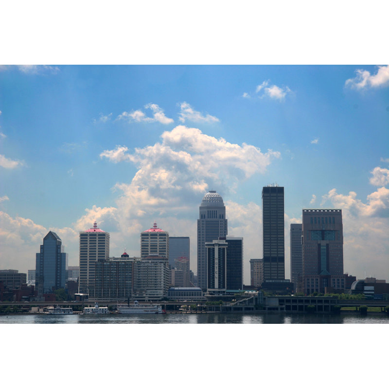 Louisville, Kentucky Skyline - Wrapped Canvas Print, 30cm H x 46cm W