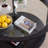 Double-layer Solid Wood Round Coffee Table with Tempered Glass Top