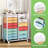 Metal Organizers Utility Cart,Rolling Cart with Wheels，Rolling Storage Cart with 14 Large Drawers, Utility Cart with Tabletop & DIY Pegboard-114472087