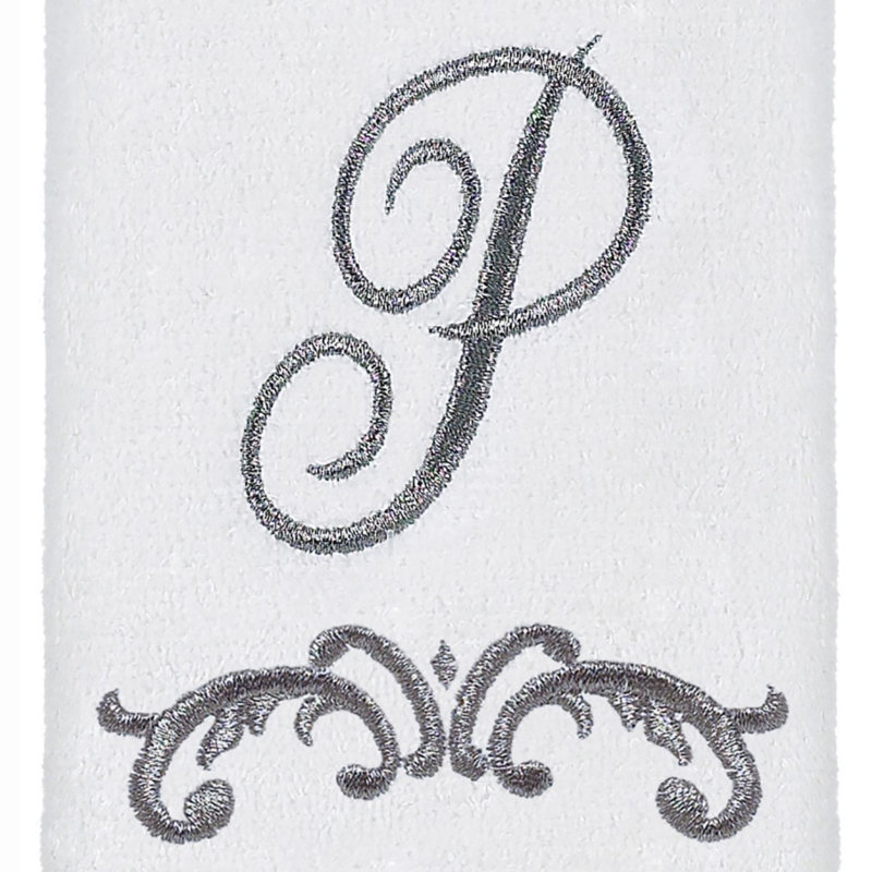 Avanti Linens Scroll Mono Fingertip Towel P