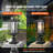 2 PCs Dusk to Dawn Outdoor Lamp Post Light Fixture 17.72in Pole Pier Mount