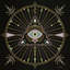 «Evil Eye Mandala I» par Cat Coquillette, reproduction d'art textuel sur toile-20889624