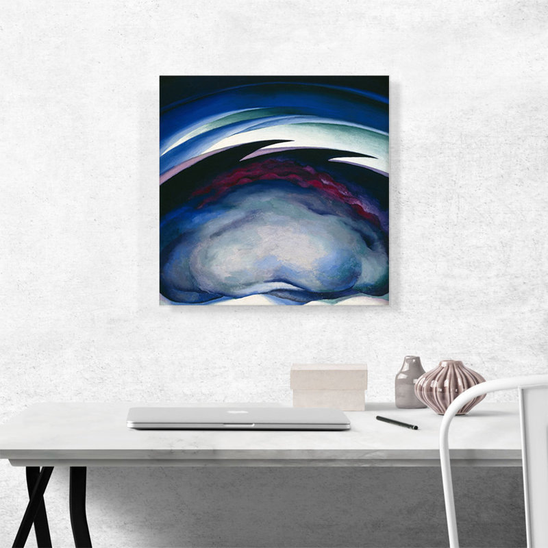 «Series I from the Plains 1919» par Georgia O-Keeffe, reproduction d'art sur toile tendue, H 18 po x l 18 po x 1,5 po