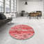 Tapis abstrait rose-1890881577
