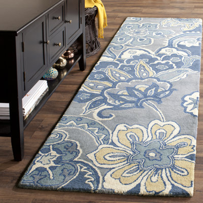 Tapis bleu Steve
