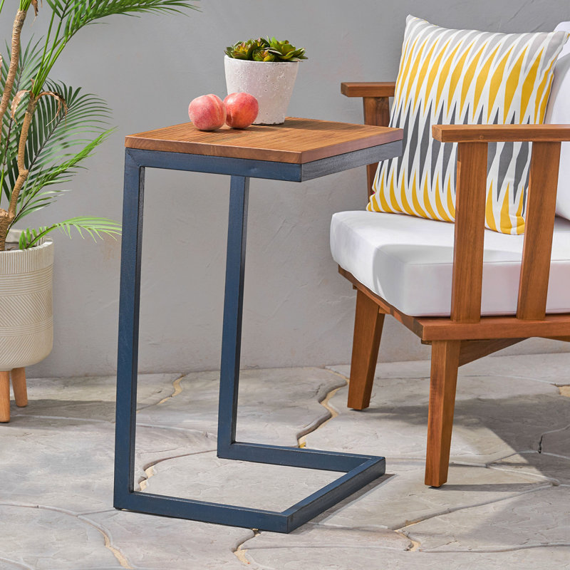 Table d'appoint Big Wood, H 25,5 po x L 12,75 po x l 18,25 po