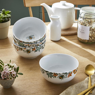 Bee Bloom 25ml Porcelain China Cereal Bowl