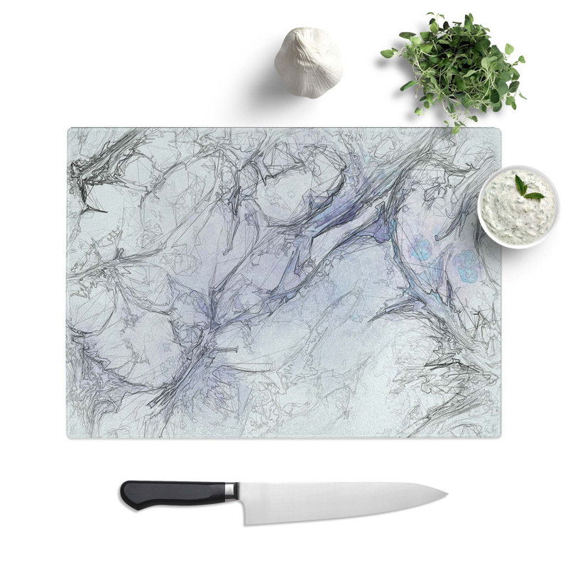 Tempered Glass Secrets Chopping Board, 28.5 cm W x 20 cm L