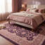 Tapis Magnolia2 traditionnel à médaillon délavé, style persan, or, rose, gris, ivoire, lavable à la machine, antidérapant, à poils courts, pour l'intérieur et l'extérieur, adapté aux animaux domestiques, idéal pour le salon, la chambre, la salle à manger, l'entrée, le couloir ou le bureau.-1092762682