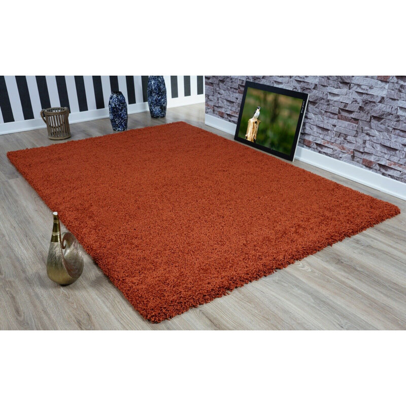Kayne Solid Colour Shag Area Rug, Rectangle 120 x 170cm