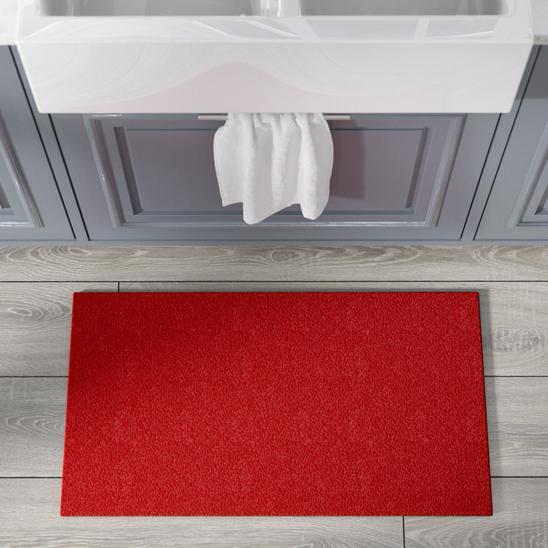 Tapis de porte confort, Rectangle 20 po x 48 po, Rouge