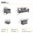 Harbin 5 - Person Patio Conversation Set with Cushions-540567571