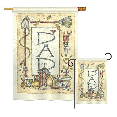 Ensemble de drapeaux en polyester Pegfair Dad Border