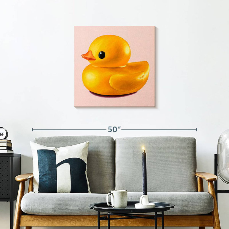 Canard en caoutchouc brillant Ashelle, H 24 po x l 24 po