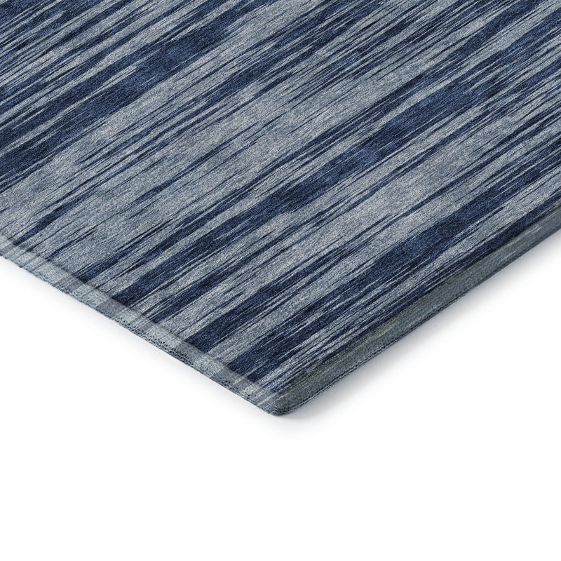 Premium Machine Washable Prisco Blue Rug, Rectangle 10' x 14'