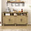 Buffet moderne 4 portes 59 "avec prises de courant et tablettes réglables | Idée de cadeau-1010530824