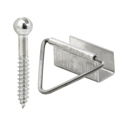 Loquets et vis de fixation Prime-Line, à utiliser avec des cadres à écran épais de 7/16 po, aluminium