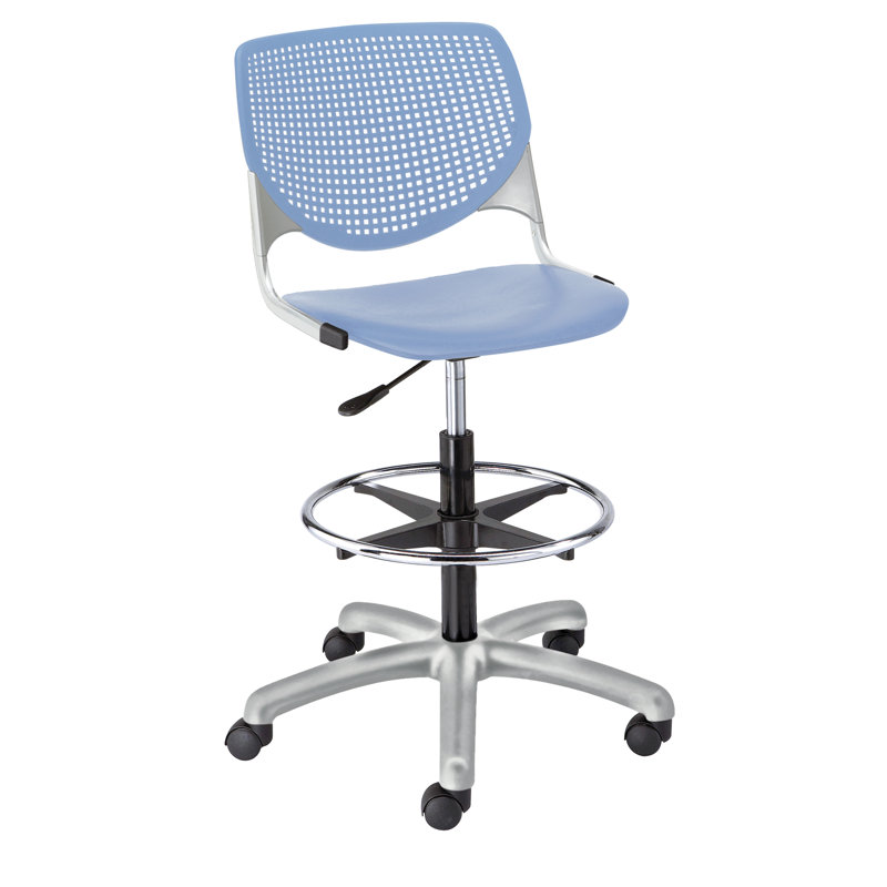 Chaise de dessinateur Kool, Bleu Peri, Bleu Peri