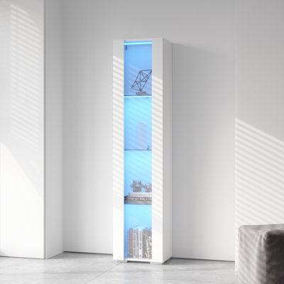Armoire latérale avec lampe à bande en aluminium