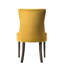 2 chaises et velours jaune - siège rembourré en mousse confortable, motif capitonné sophistiqué, garniture cloutée tendance, rembourrage de qualité construction, ornement,