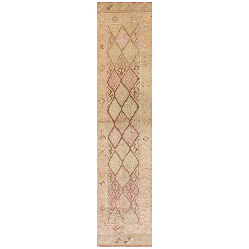 Vintage Turkish Village Rugs One-of-a-Kind Runner 2'7" X 11'5" Area Rug