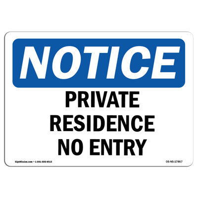 Résidence privée sans panneau d'entrée
