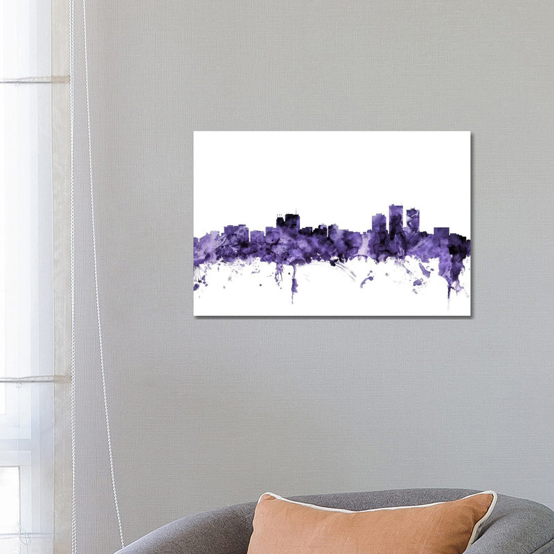 Anchorage, Alaska Skyline by Michael Tompsett - Wrapped Canvas Gallery-Wrapped Canvas Giclée