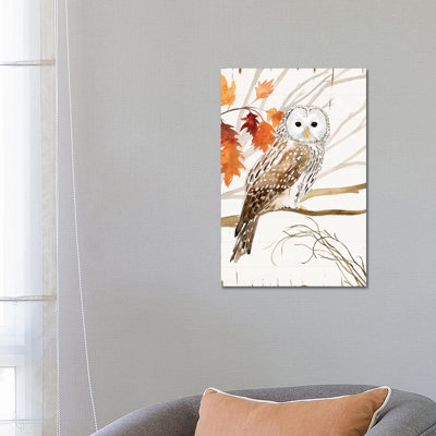 Harvest Owl I by Victoria Borges - Wrapped Canvas Gallery-Wrapped Canvas Giclée