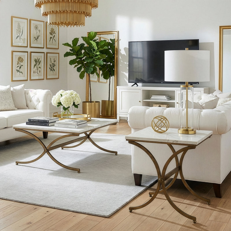 Pamina Marble Side Table
