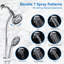 Pomme de douche à haute pression avec bras réglable de 11 pouces - Conception à débit vertical pour une baignoire de style spa-113695272