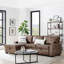 Makynzie 3 Seater Faux Leather Sofa Bed-1078460984