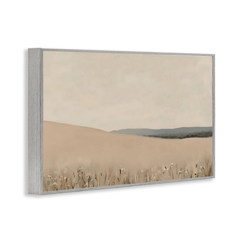 «Fields Of Blush Landscape», estampe numérique, design par Franklyn Gregory, Estampe numérique Farmhouse, H 12 po x l 18 po
