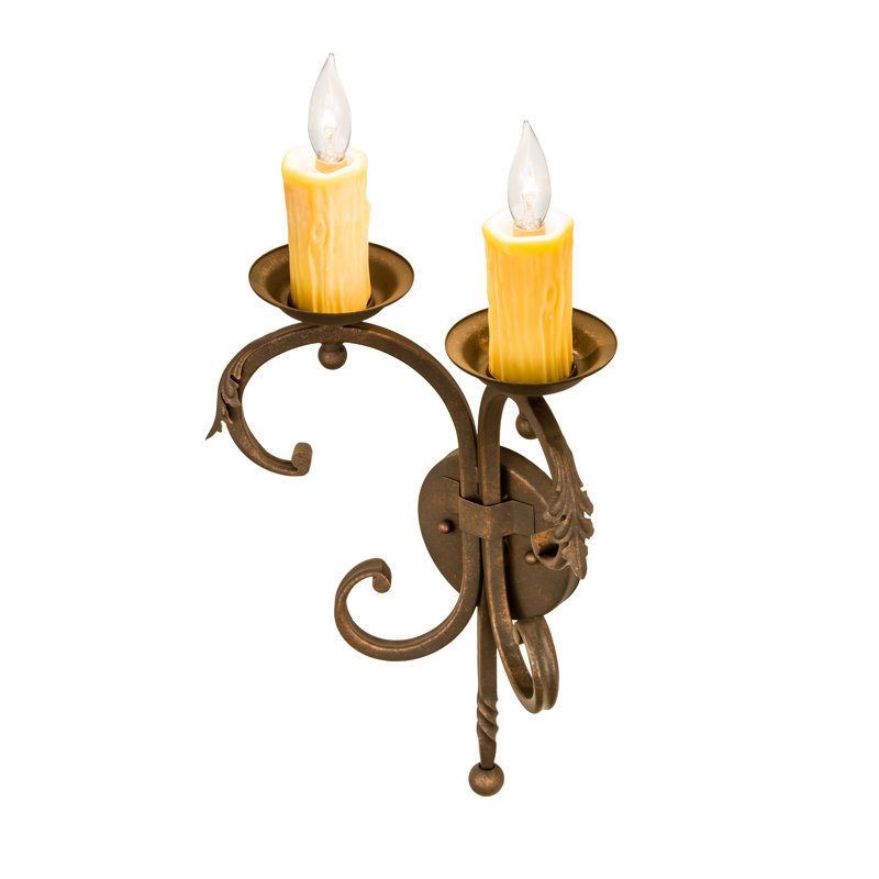 Lampe murale bougie 2 lumières Griffing