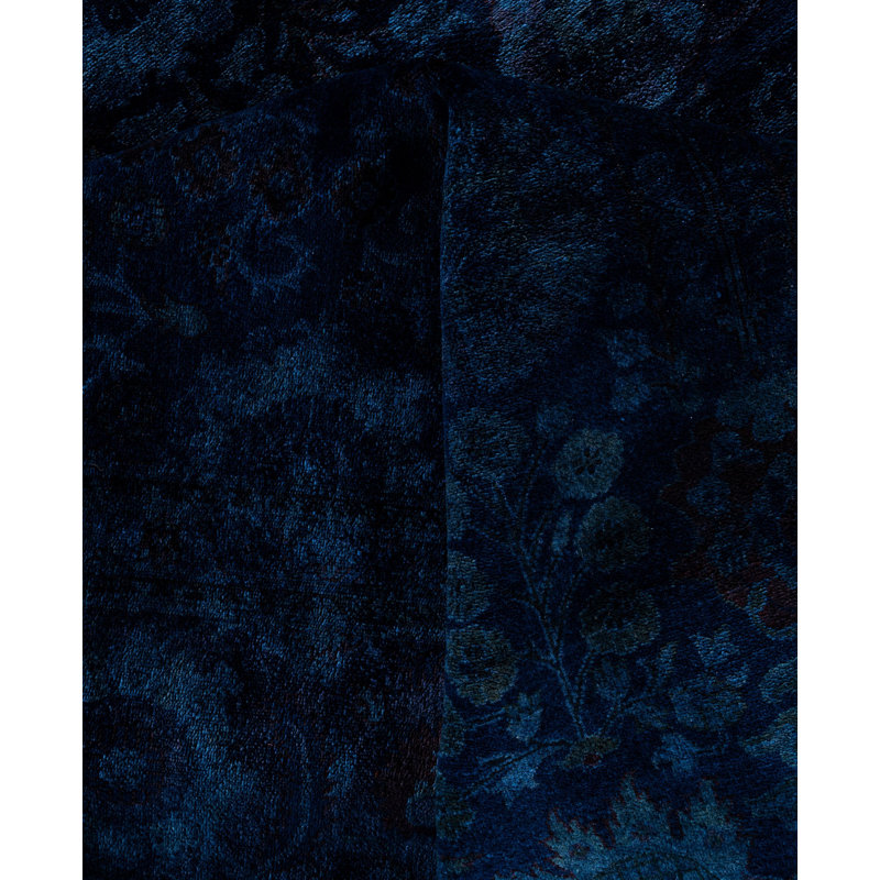 Overdyed One-of-a-Kind 9' 1" X 11' 9" Hand Knotted Area Rug
