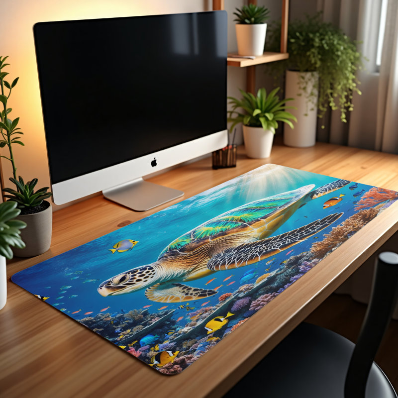 Polyester Desk Pad, 31.5x15.5
