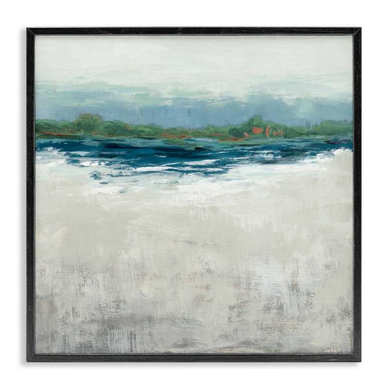  Art abstrait, estampe numérique encadrée par Jacob Q, Giclée encadrée noir minuit, H 24 po x l 24 po