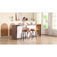 HOMCOM Swivel Bar Stools Set of 2, PU Leather Barstools with Footrest-205694326